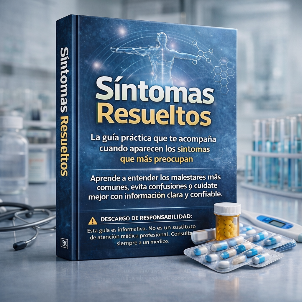 SÍNTOMAS RESUELTOS - Guía práctica para entender los síntomas que más te preocupan + 7 BONOS DE REGALO para un cuidado seguro.